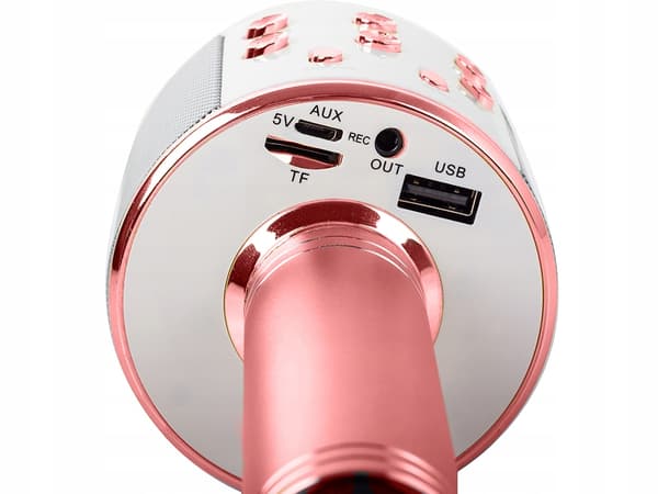 MIKROFON BLUETOOTH WS-858 LYSERØD (50) GAB_B