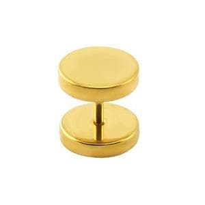 Fejkplugg - fejktunnel - guld - 3-14 mm - FPS-03 4 mm