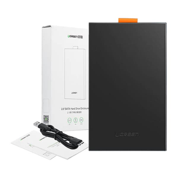 UGREEN CM237 SATA SSD/HDD externt kabinett 2,5" (svart)