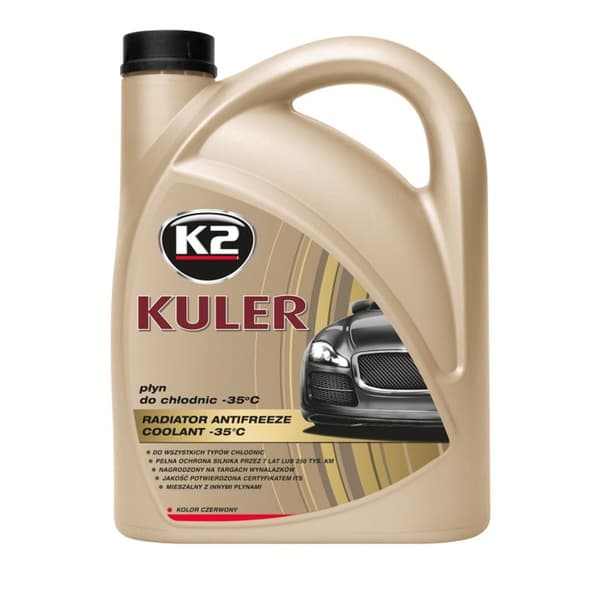 K2 T204C kylarvätska -35C 4L röd