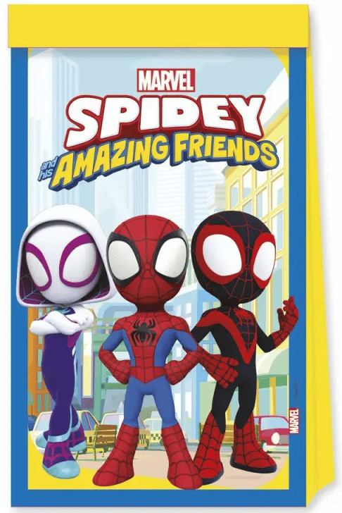 Spiderman Spidey paperipussit lahjoille 4 kpl