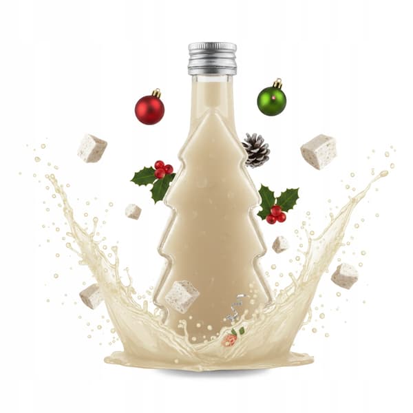 5X Flaska JULGRAN 250ml GLASFLASKOR för likörtinktur present 250 ml