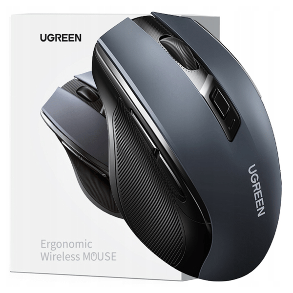 Ugreen MU006 Trådløs Optisk Mus USB 2.4GHz 4000 DPI - Sort