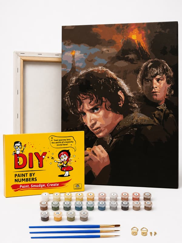 Målning med siffror Frodo Sagan om ringen 40x50 cm
