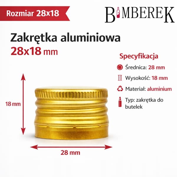 100 kpl pullonkorkkeja, 28 mm, kultaiset pullonkorkit, 28x18, alumiinia
