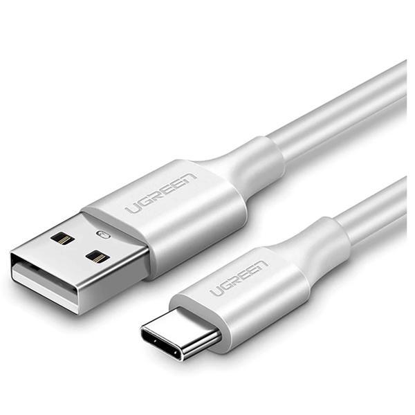 UGREEN US2871m USB til USB-C QC3.0-kabel (hvid)