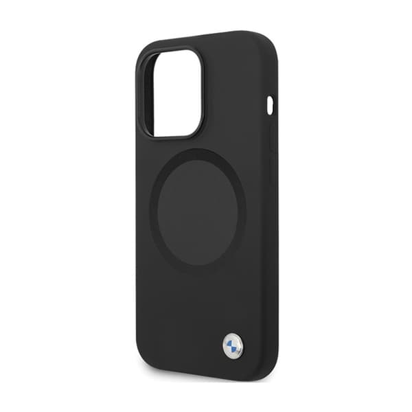 BMW Signature flydende silikone MagSafe - iPhone 14 Pro Max cover (sort)