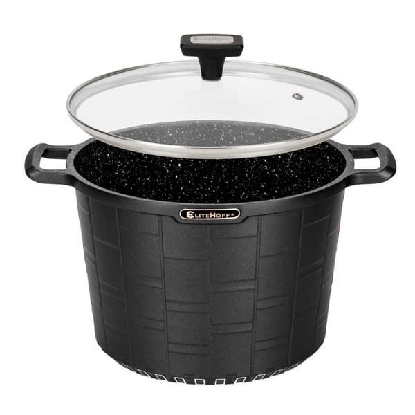 GRANITKRYTA MED LOCK 24 cm 6,5 L E-7032