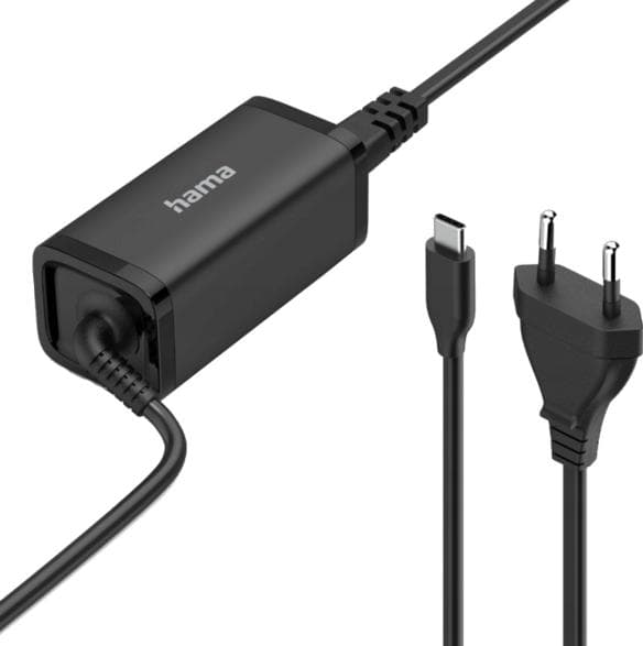 Laptopstrømforsyning HAMA USB-C PD 5-20V/65W Sort