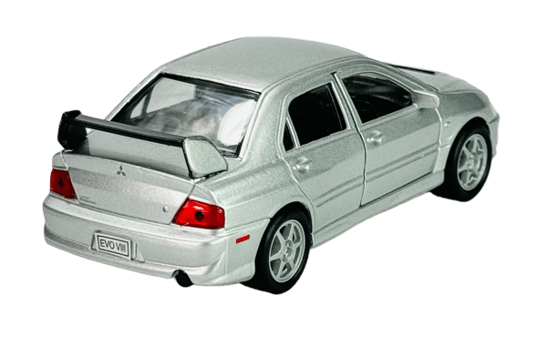 WELLY MITSUBISHI LANCER EVOLUTION VIII SØLV 1:34 42338