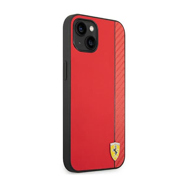 Ferrari Carbon - iPhone 14 Plus -kotelo (punainen)