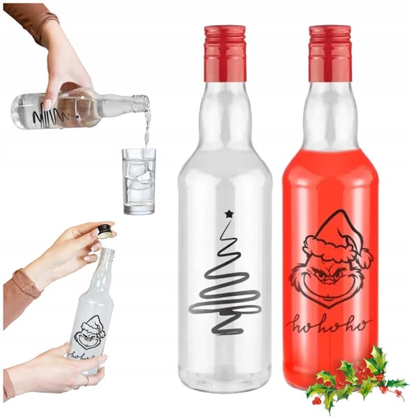 20x MONOPOL 500ml flaskor MED JULTRYCK för likörer