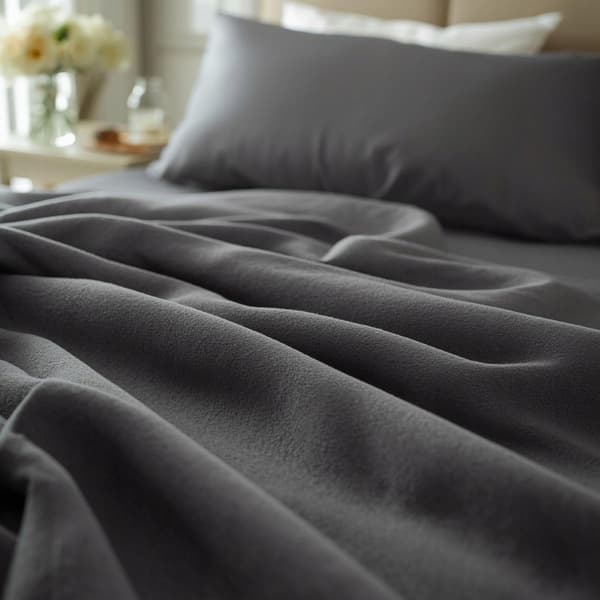 Lakan Thermosoft fleece - grafit 220x200