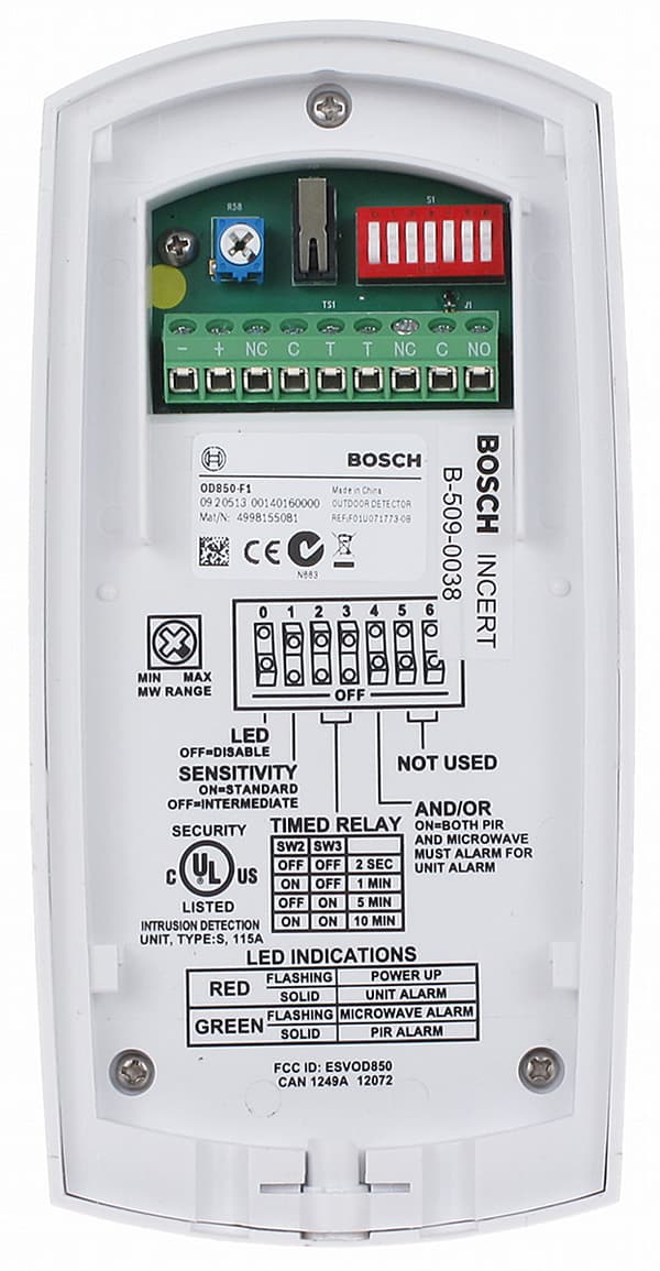 UDENDØRS MIKROOVN MED DOBBELT SENSOR + PIR OD850 BOSCH