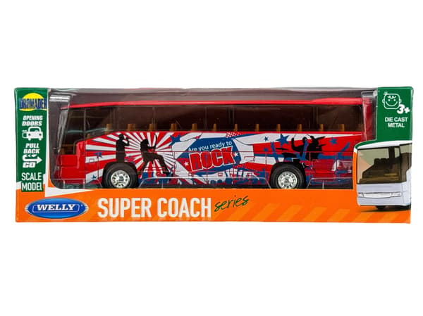Welly Super Coach Röd 1:64 95948