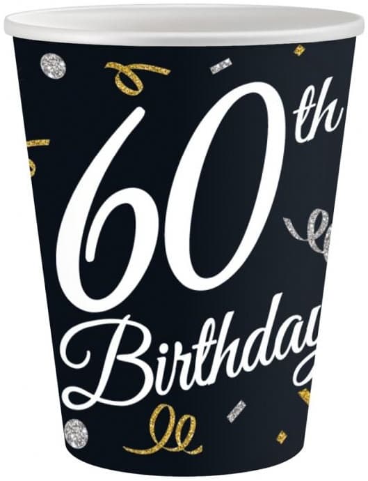Papkrus 60-års fødselsdag 250ml 6 stk.