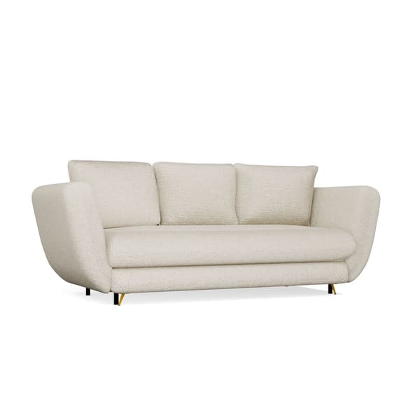 SARIS 3-SITS SOFFA MED SOFUNKTION BEIGE GYLLENE BEN FÖR VARDAGSRUM FÖR VARDAGSRUM