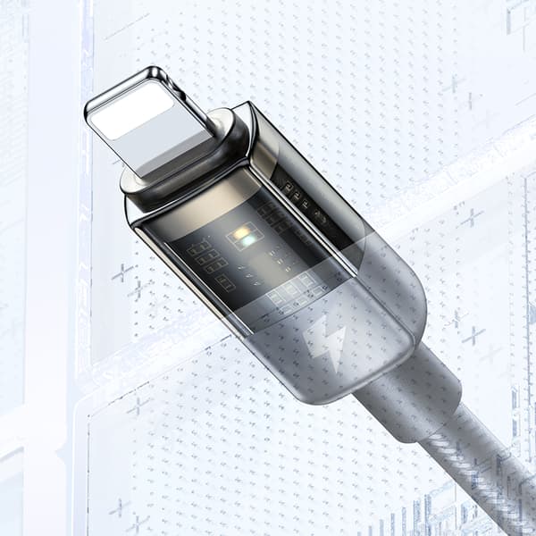 MCDODO USB LIGHTNING HURTIG OPLADNINGSKABEL 36W TIL IPHONE 13 14 2M LED