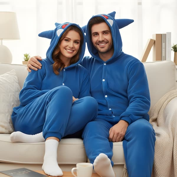 Pokémon Kigurumi-pyjamas Gengar blå 145-155 cm
