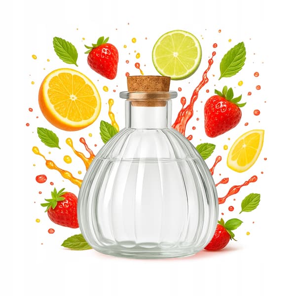 5x Glasflaskor Venice 250ml Karaff för Vatten, Juice, Likör, Olivolja