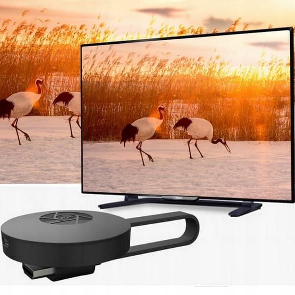 Trådløs WIFI HDMI spejlskærmsadapter sort