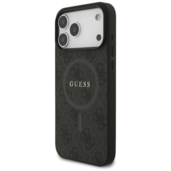 Guess 4G Ring Classic Logo MagSafe-etui til iPhone 17 Pro Max – sort