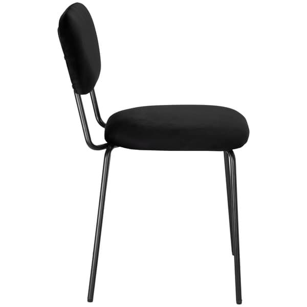 LOUIS svart sammetsfåtölj