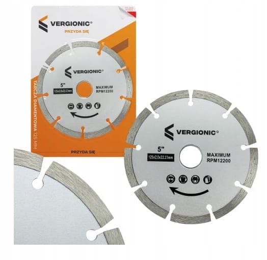 Diamantklinge til betonterninger 125 mm segmenteret