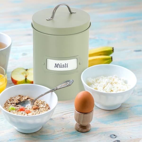 Greenish metalopbevaringsbeholder grøn 2,2 l