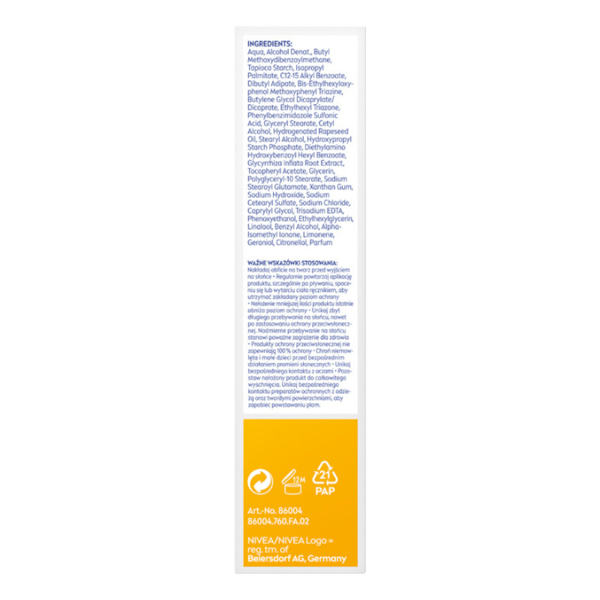 NIVEA SUN Matierande kräm SPF30 50 ml