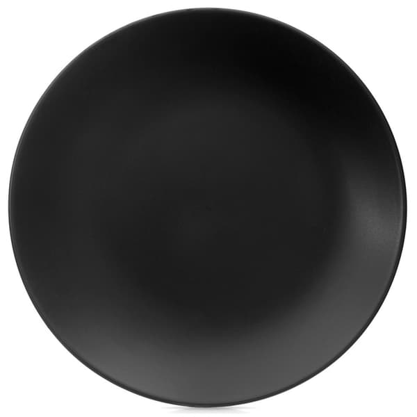 Keramisk svart desserttallrik 20,5 cm