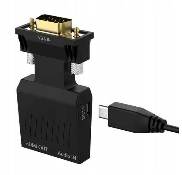 VGA-HDMI-muunninsovitin D-SUB-FULL HD + ÄÄNI