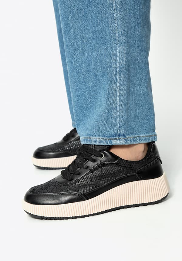 Wittchen Dam Svarta Eko-läder Sneakers