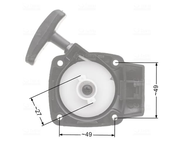 Startmotor för NAC CG260B röjsåg