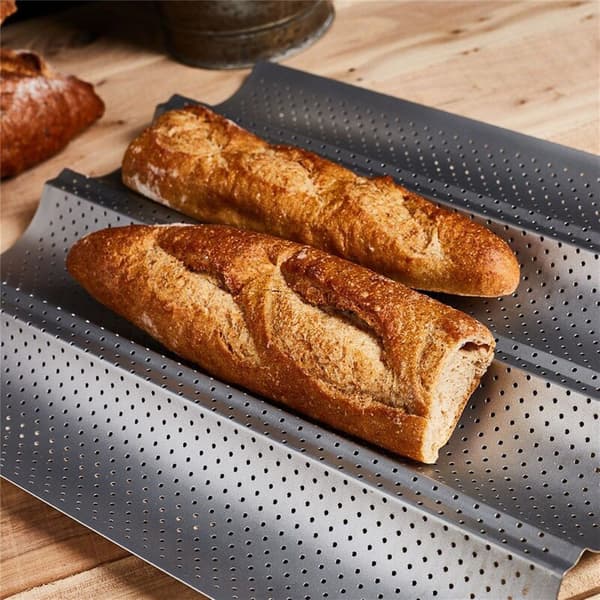 Stålform för baguetter 38 cm