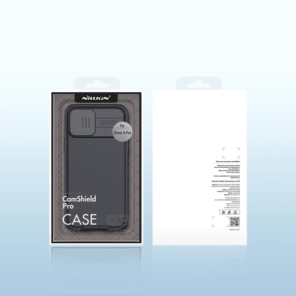 Nillkin CamShield Pro Magnetisk Etui iPhone 14 Plus Kameracover Sort (med MagSafe)