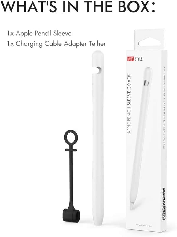 SKYDDSFÖRSKYLD FÖR APPLE PENN 1 FÖR STYLUS VIT