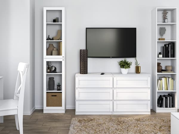 Vitrineskab PAFOS W40/2S HVID