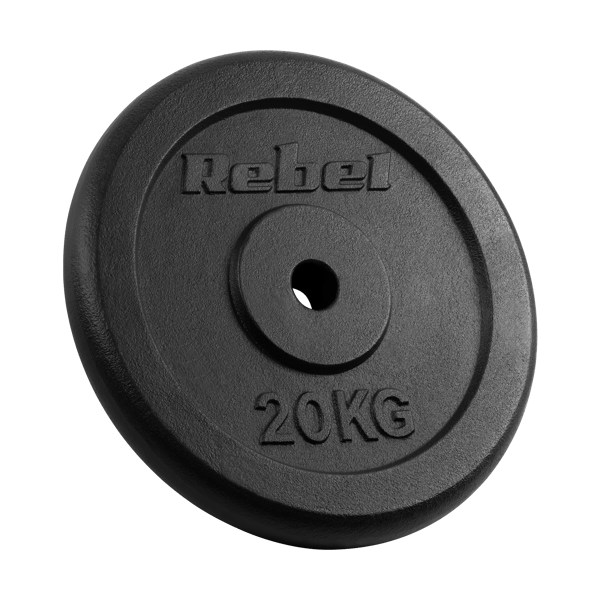 Rebel Active jern vægtskive 20kg 31mm hul klassisk tallerken