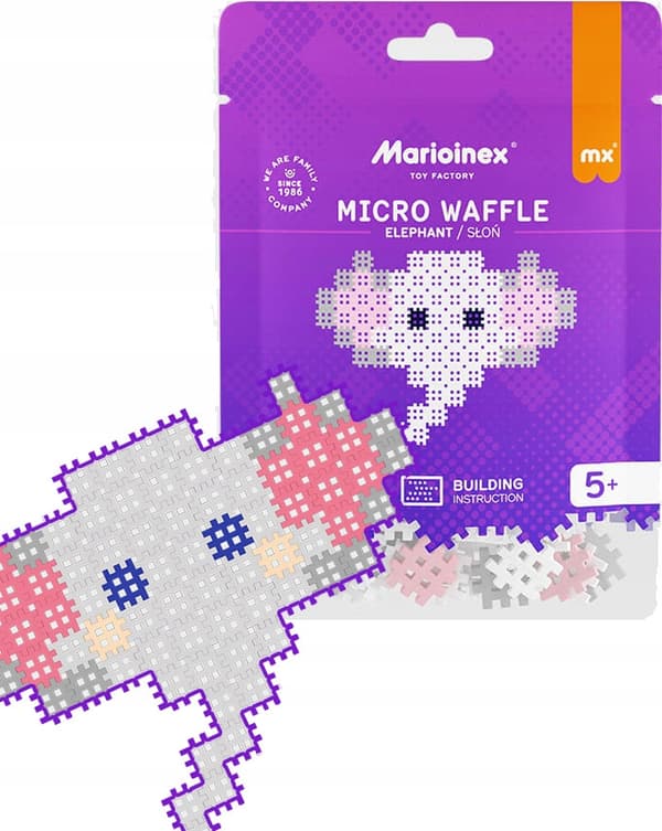 Marioinex Micro Waffle 80 palaa ELEFANTTI - kuvapalapeli