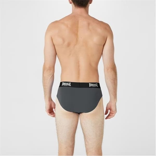 Lonsdale Herr Grå Trosor 2-pack, Storlek L
