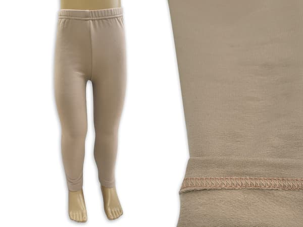 Isolerade elastiska leggings 116/122 barn beige