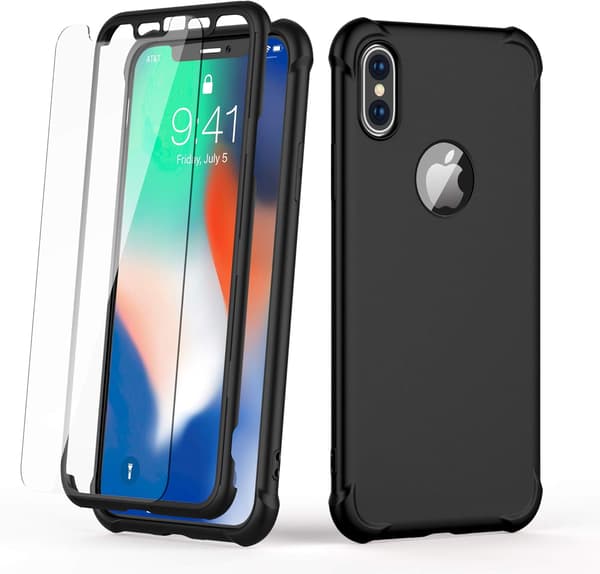 LASINEN TAKAKUORI IPHONE XS MAX 6.5' MUSTA