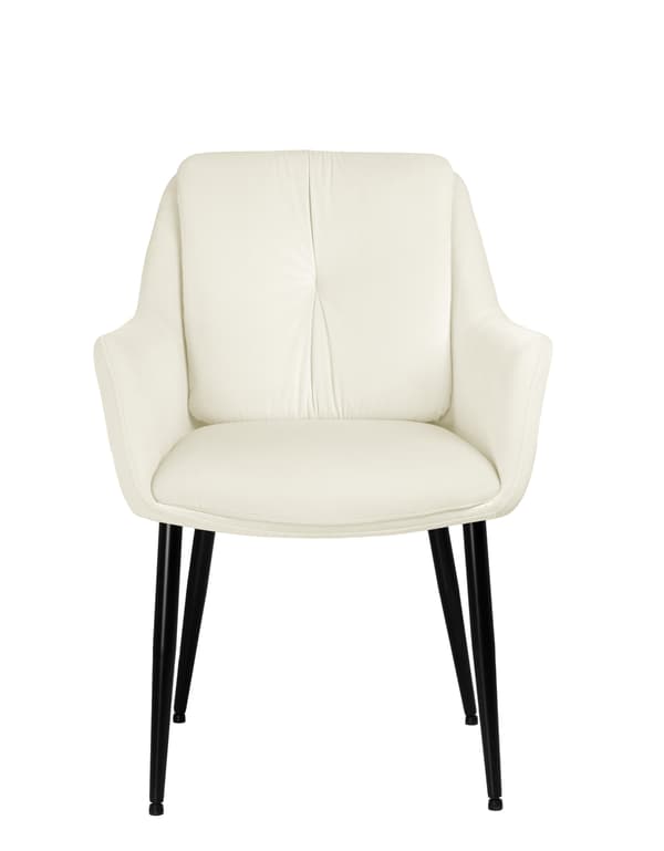 ALEX fløjlslænestol, lys beige