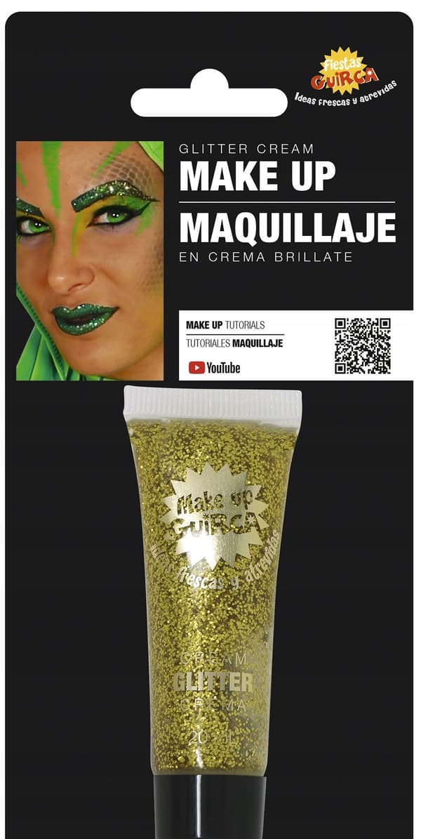 Ansiktsmålning GULD Glitter Halloween Smink Smink