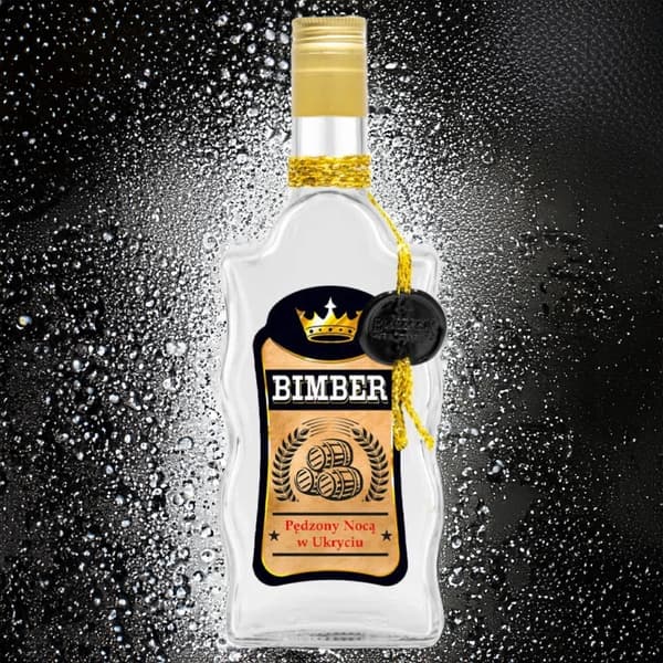 500 ml vågdekorerad flaska för hembränt premiumglasflaskor för vodka