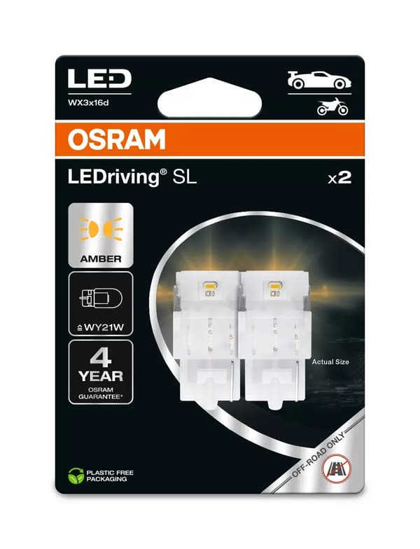 Osram Led Premium New WY21W Amber EPACK