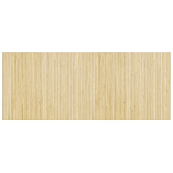 vidaXL Rektangulär matta, ljus naturfärgad, 80x200 cm, bambu
