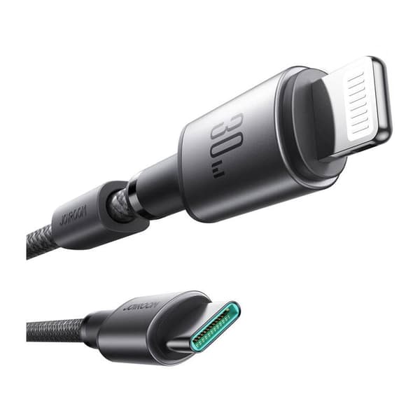 Joyroom 30W USB-C Lightning-kabel, 1,2m grå
