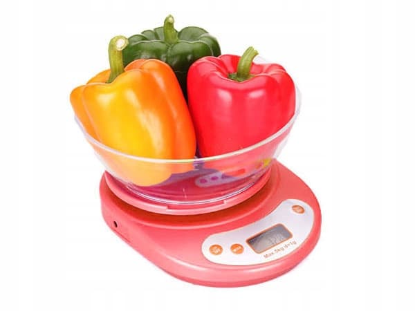 Köksvåg KE-1 röd skål 24 st
